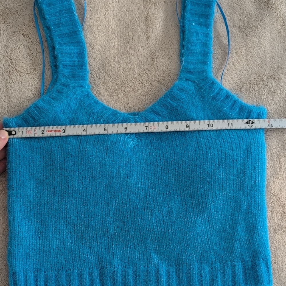 Zara Vibrant Blue Knit Top, Size S - Picture 5 of 7